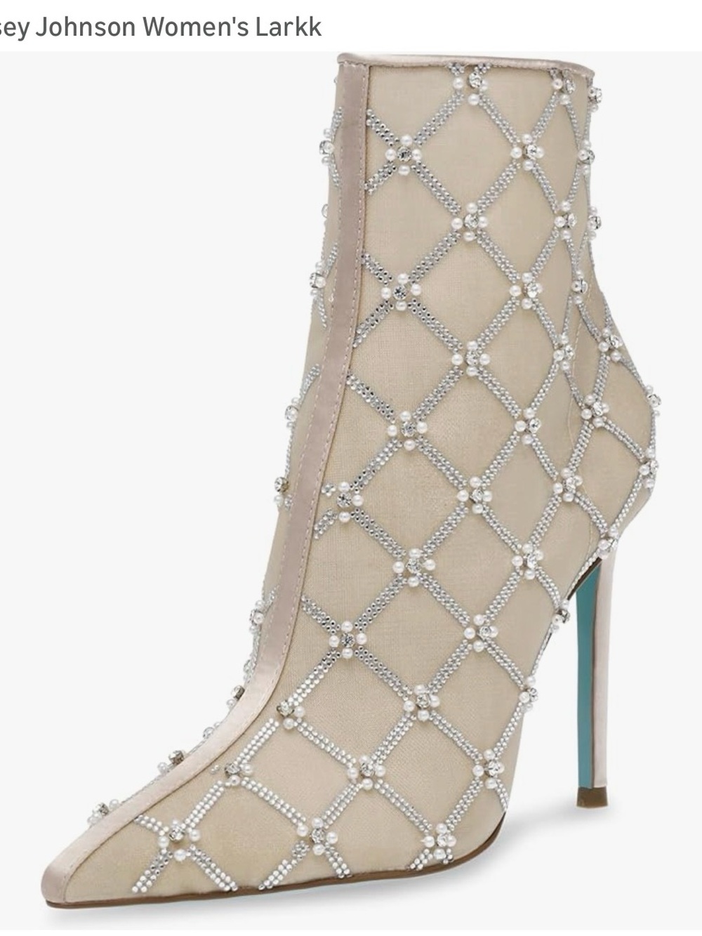 Betsy Johnson embellished booties